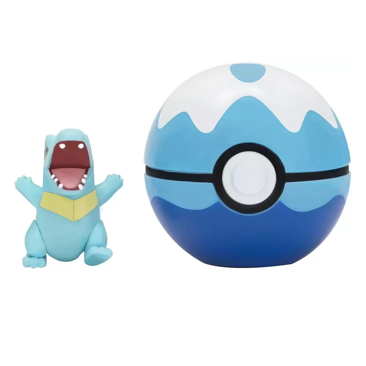 POKEMON - SET 2 FIGURINE CLIP N GO, TOTODILE & DIVE BALL W10 - JAZWARES (PKW2651)