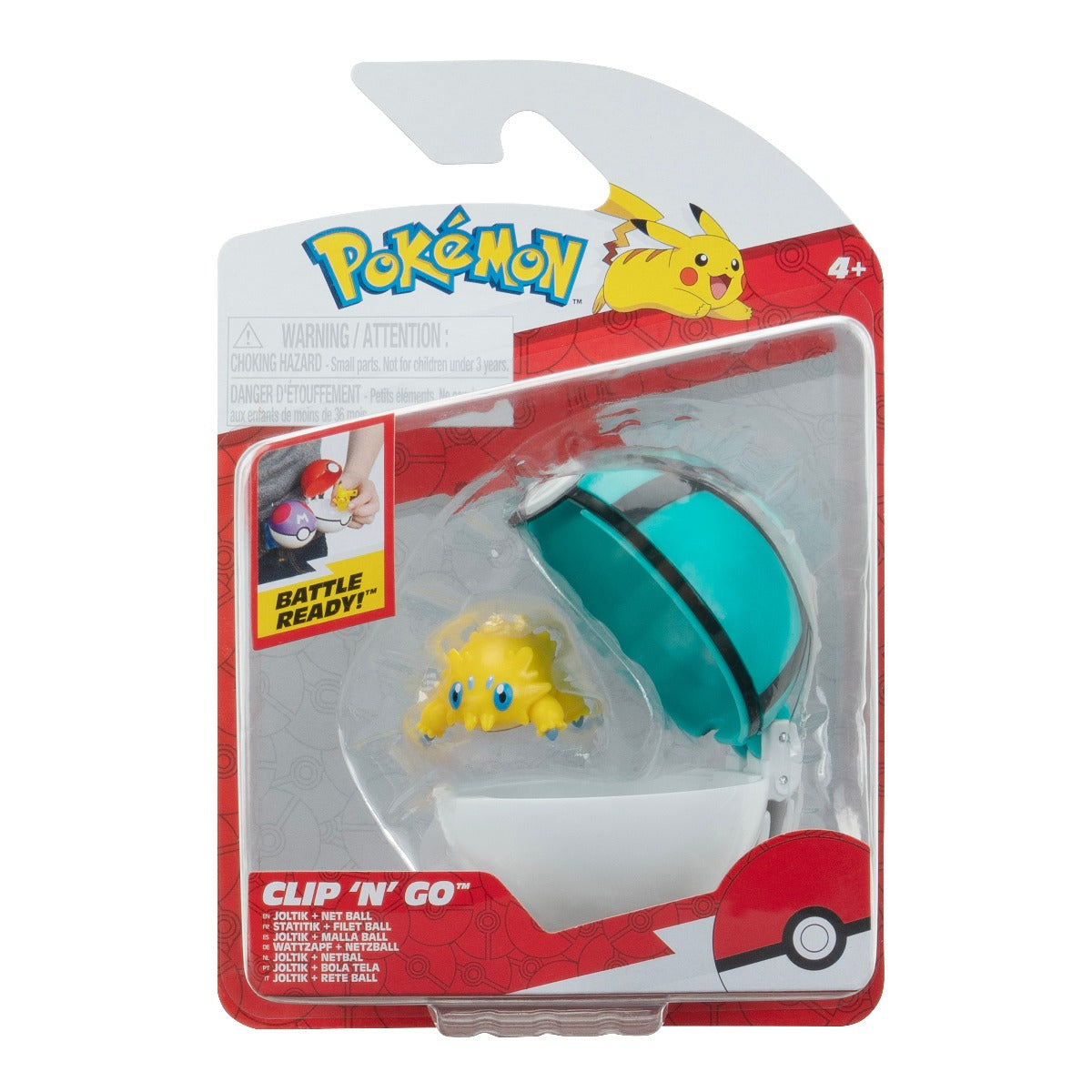 POKEMON - SET OF 2 CLIP N GO FIGURES, W18 - 6 MODELS (PKW3631)