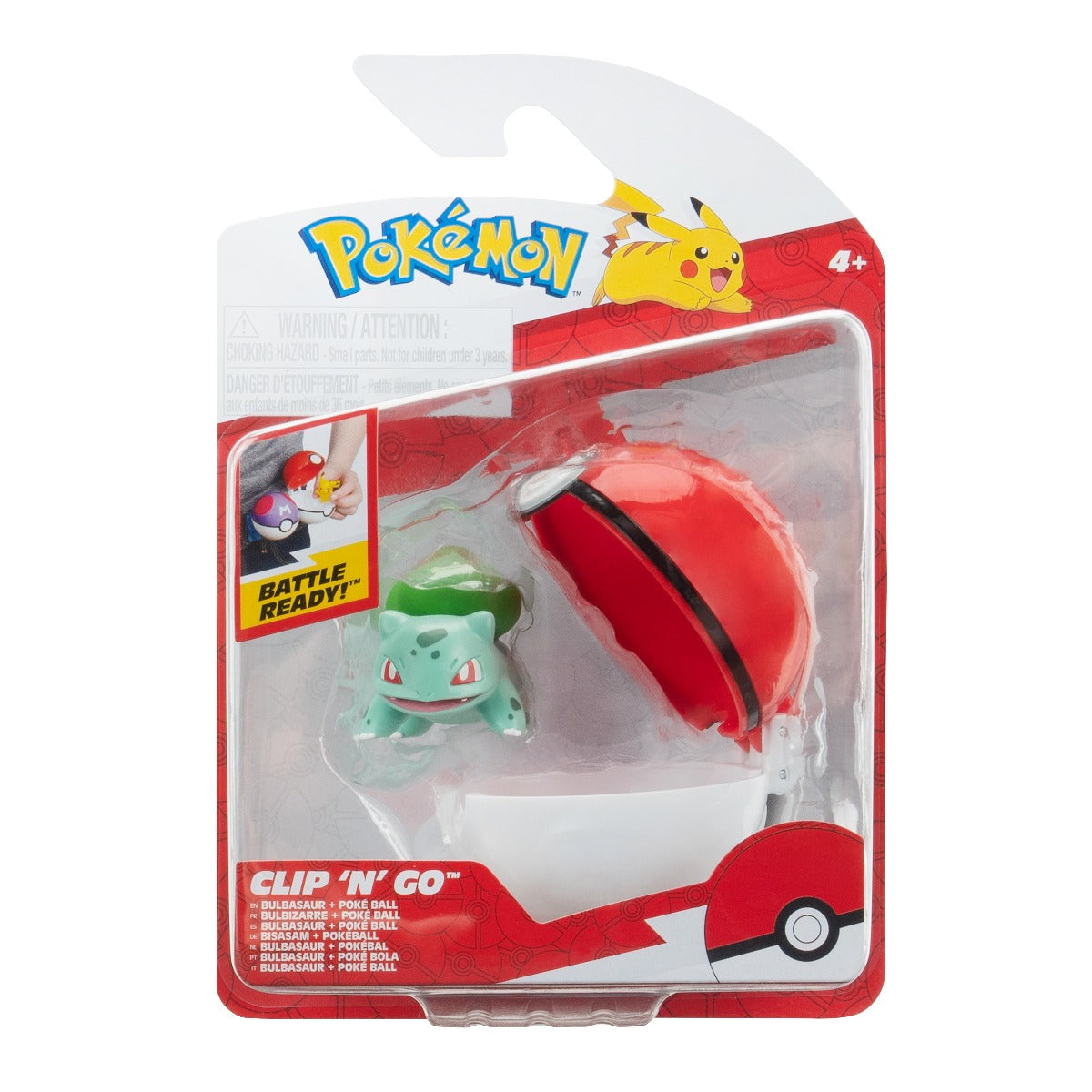 POKEMON - SET OF 2 CLIP N GO FIGURES, W18 - 6 MODELS (PKW3631)