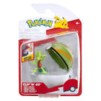 POKEMON - SET 2 FIGURINE CLIP N GO, TREECKO WITH NEST BALL W19 - JAZWARES (PKW3639)