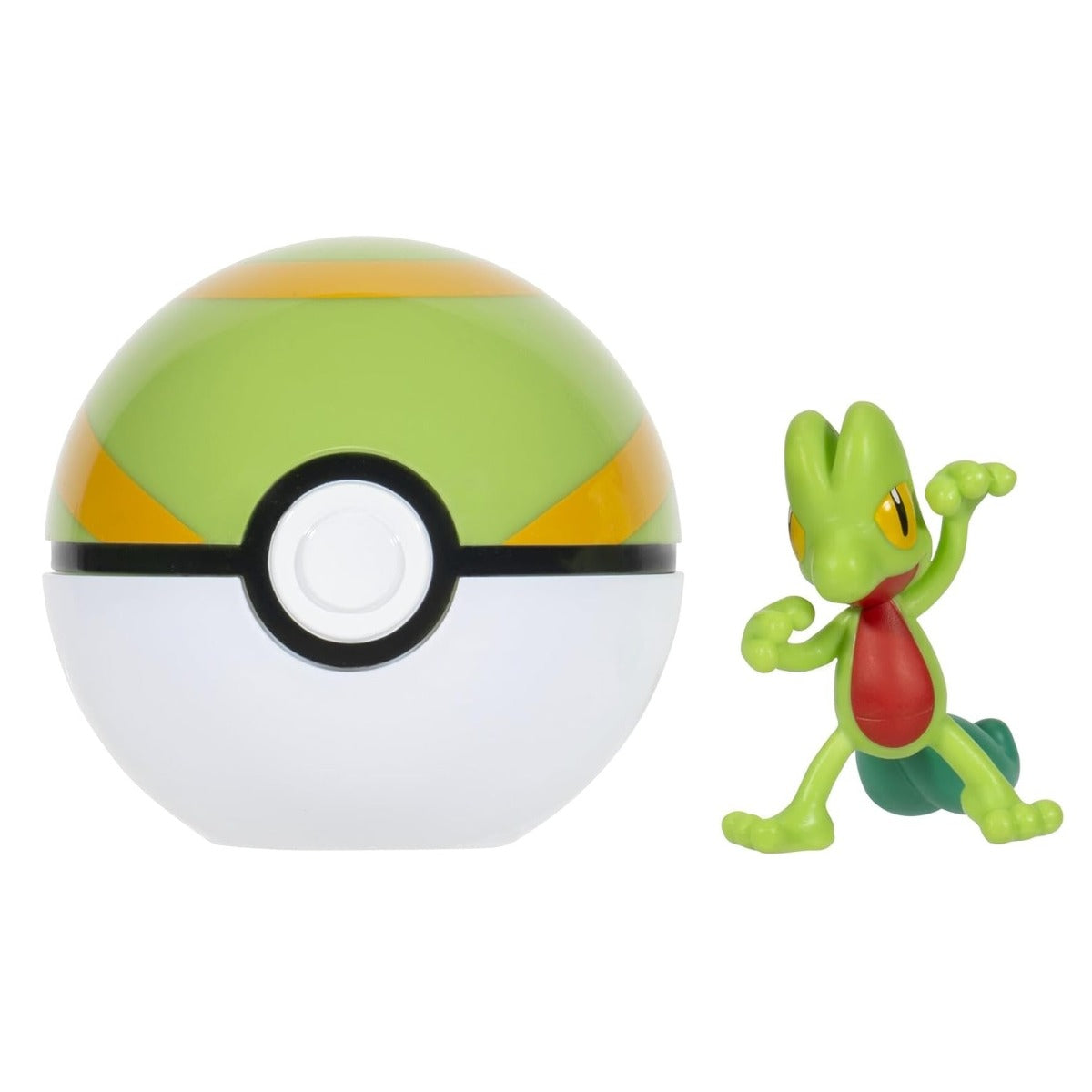 POKEMON - SET 2 FIGURINE CLIP N GO, TREECKO WITH NEST BALL W19 - JAZWARES (PKW3639)