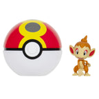 POKEMON - SET 2 FIGURINE CLIP N GO, CHIMCHAR WITH REPEAT BALL W19 - JAZWARES (PKW3640)