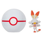 POKEMON - SET 2 FIGURINE CLIP N GO, SCORBUNNY WITH PREMIER BALL W19 - JAZWARES (PKW3642)