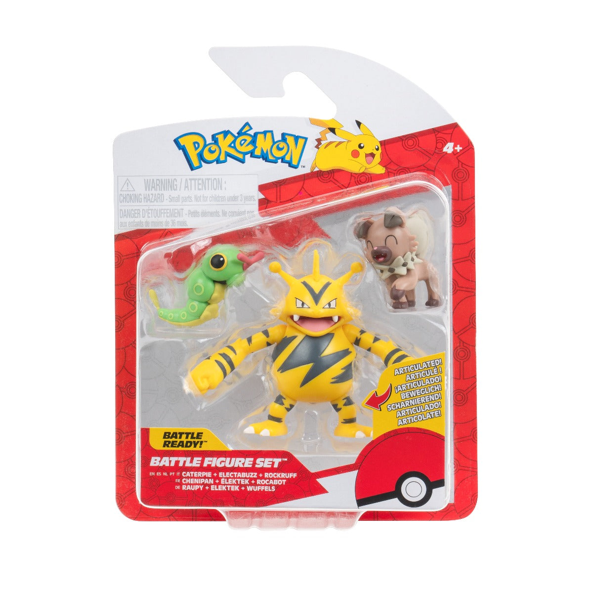 POKEMON - SET OF 3 ACTION FIGURES, W21 - 4 MODELS (PKW3894)