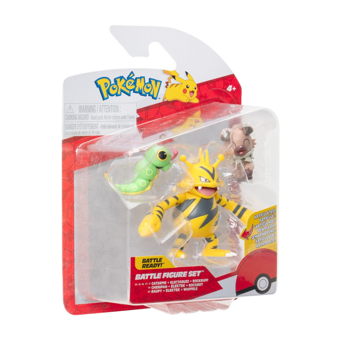 POKEMON - SET OF 3 ACTION FIGURES, W21 - 4 MODELS (PKW3894)