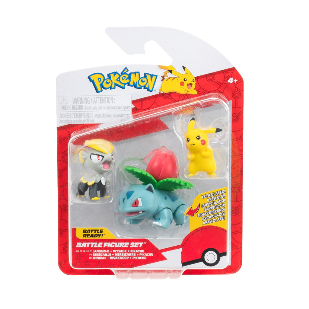 POKEMON - SET OF 3 ACTION FIGURES, W21 - 4 MODELS (PKW3894)