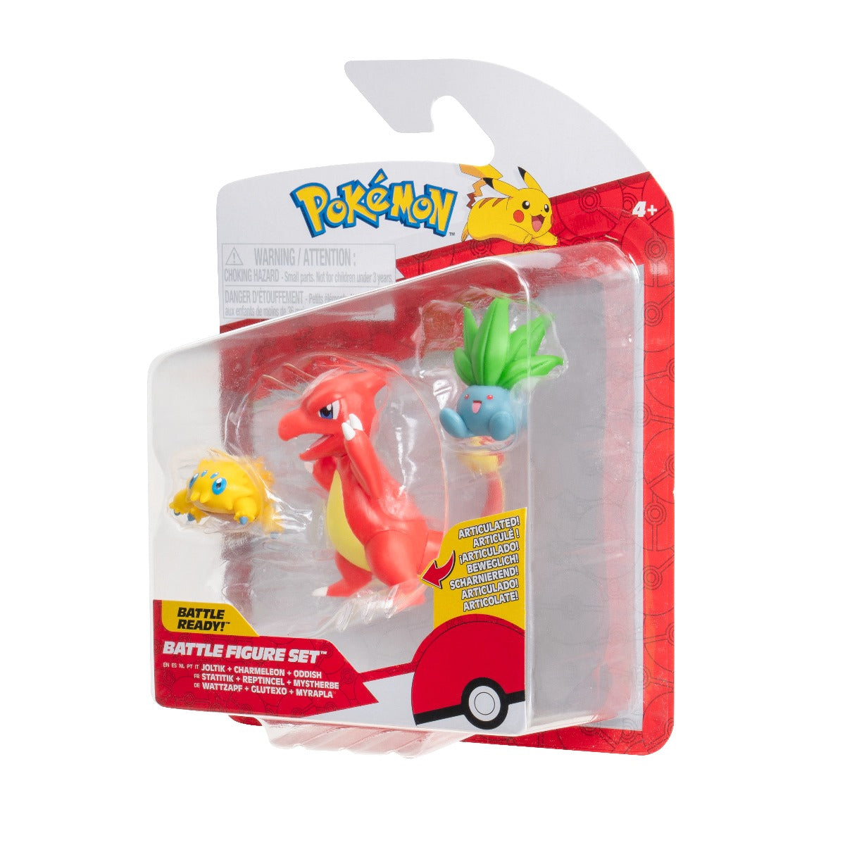 POKEMON - SET OF 3 ACTION FIGURES, W21 - 4 MODELS (PKW3894)