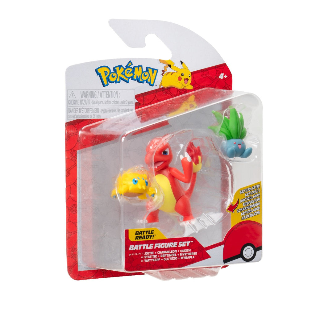 POKEMON - SET OF 3 ACTION FIGURES, W21 - 4 MODELS (PKW3894)