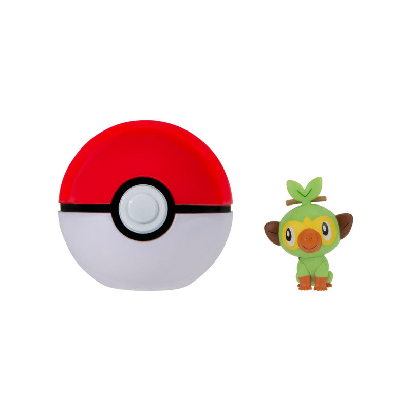 POKEMON - FIGURINA DELUXE DE ACTIUNE, GROOKEY + POKE BALL - JAZWARES (PKW4157)