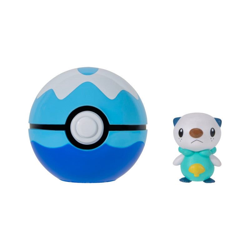 POKEMON - FIGURINA DELUXE DE ACTIUNE, OSHAWOTT + DIVE BALL - JAZWARES (PKW4158)