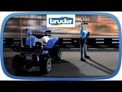 ATV DE POLITIE CU POLITIST - BRUDER (63010)