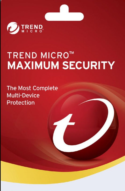 TREND MICRO MAXIMUM SECURITY (1 DEVICE, 3 YEARS) - PC - OFFICIAL WEBSITE - MULTILANGUAGE - WORLDWIDE