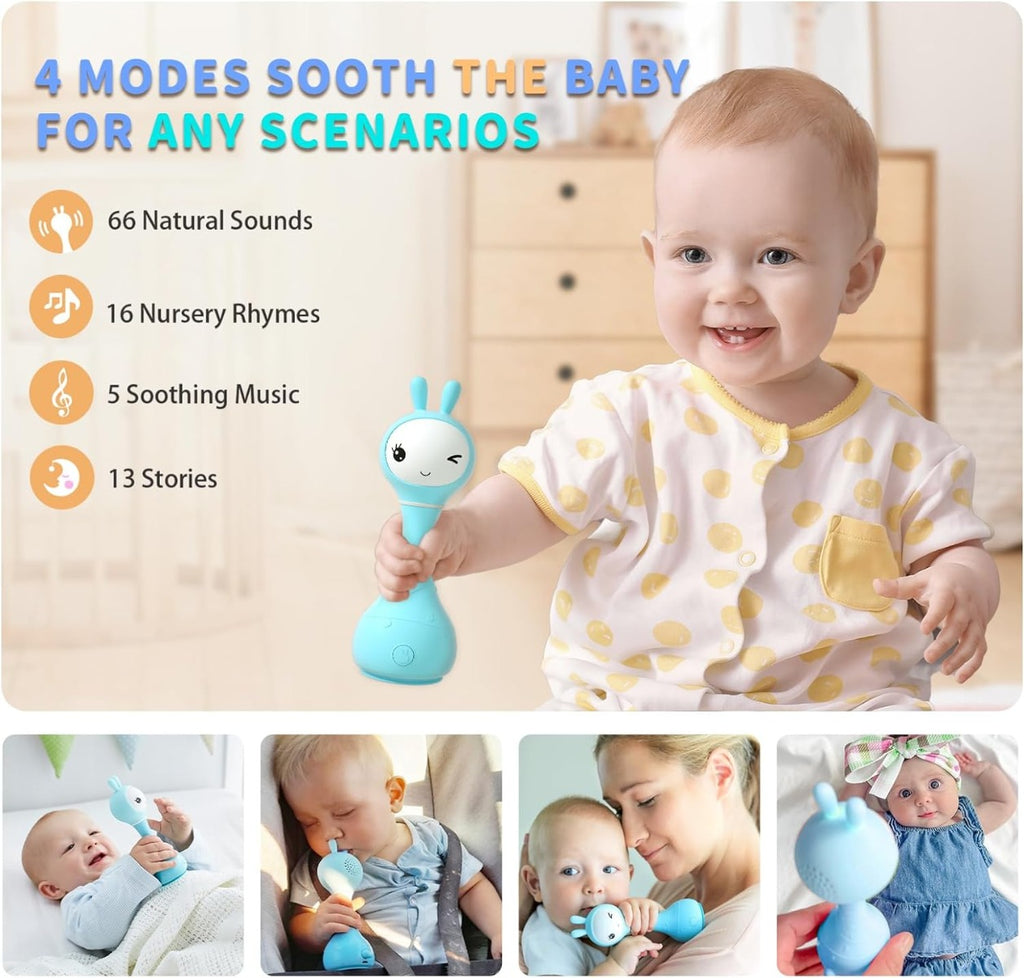 ALILO SMARTY BUNNY - INTERACTIVE BUNNY FOR BABIES, BLUE, RO/EN (R1/Blue)