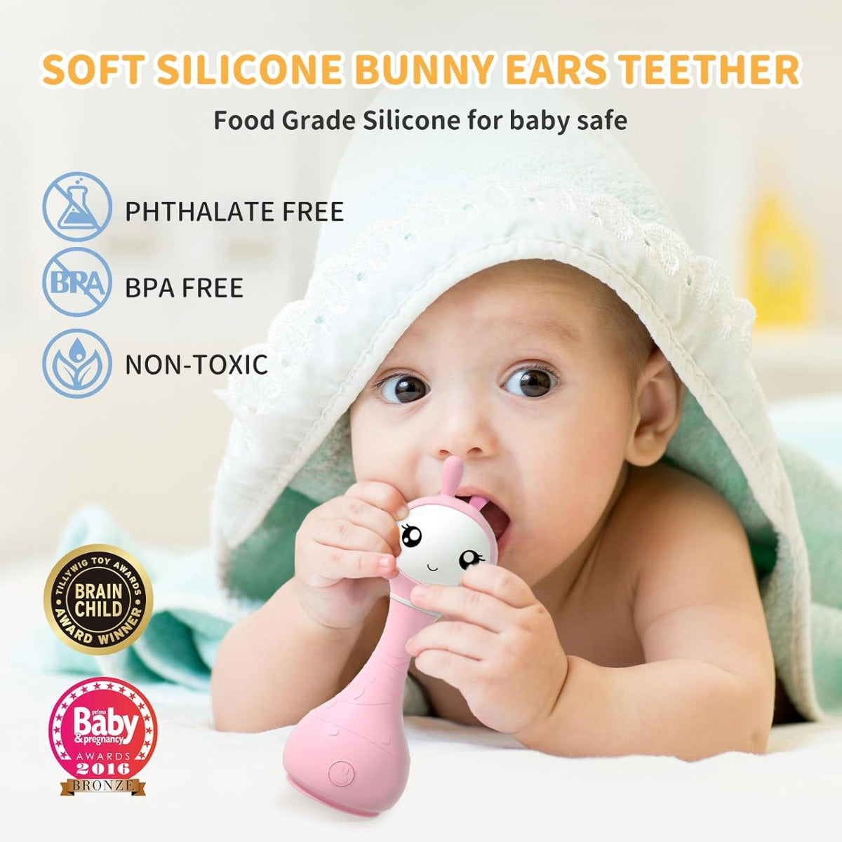 ALILO SMARTY BUNNY - INTERACTIVE BUNNY FOR BABIES, PINK, RO/EN (R1/Pink)