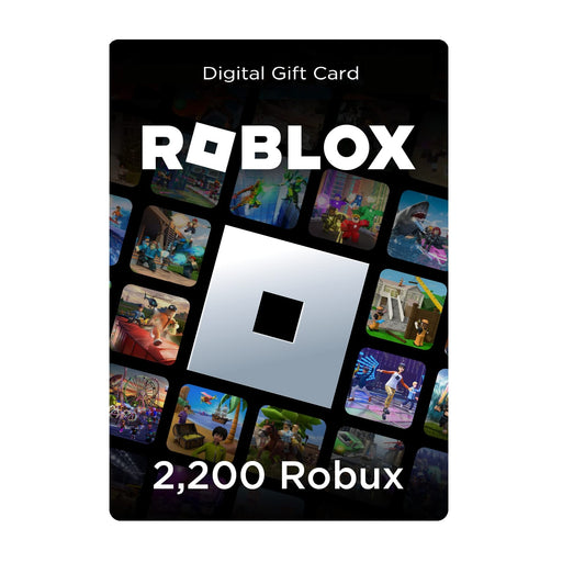 ROBLOX GIFT CARD 2200 ROBUX (ROBLOX) - PC - OFFICIAL WEBSITE - MULTILANGUAGE - WORLDWIDE - Libelula Vesela - Jocuri video