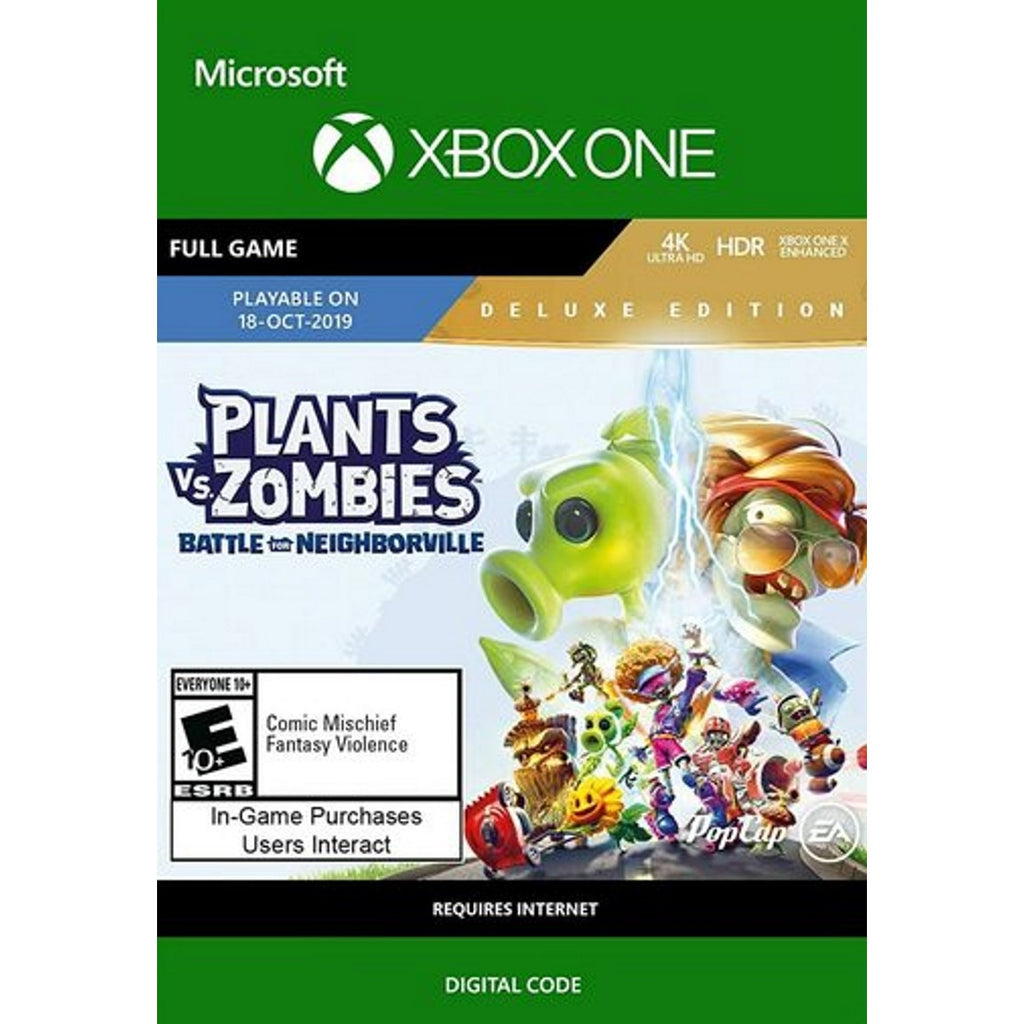 PLANTS VS. ZOMBIES: BATTLE FOR NEIGHBORVILLE - DELUXE EDITION - XBOX ONE - XBOX LIVE - MULTILANGUAGE - WORLDWIDE
