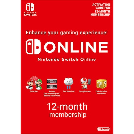 NINTENDO SWITCH 365 DAYS ONLINE MEMBERSHIP - SWITCH - MULTILANGUAGE - EU - Libelula Vesela - Jocuri video