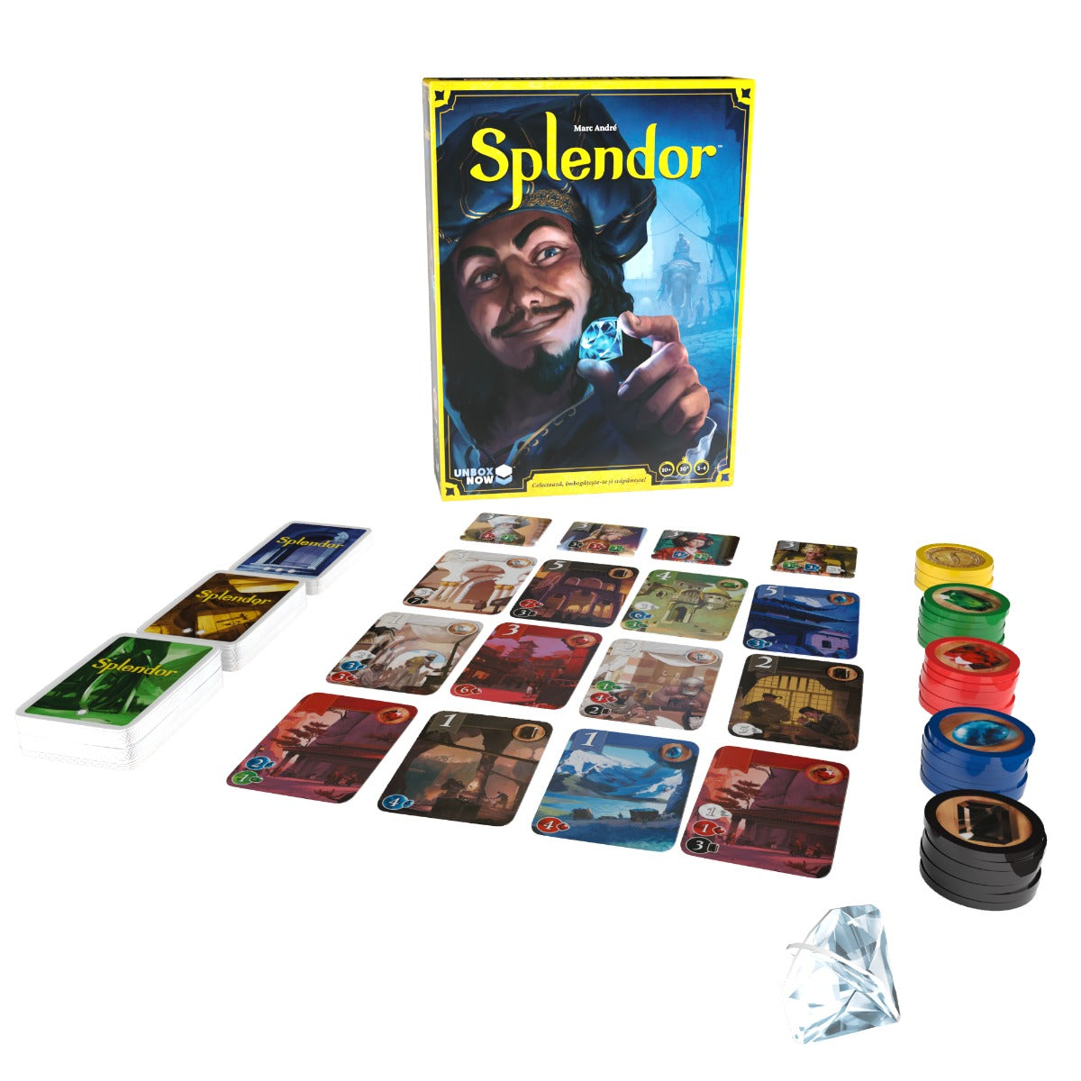 SPLENDOR BOARD GAME (REFRESH), ROMANIAN LANGUAGE - ASMODEE GROUP (SCSPL01RO)