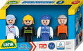 SET OF 4 LITTLE MAN FIGURES WITH CRAFTS COMPATIBLE WITH TRUXX 8 CM HEIGHT - LENA (LE04490)