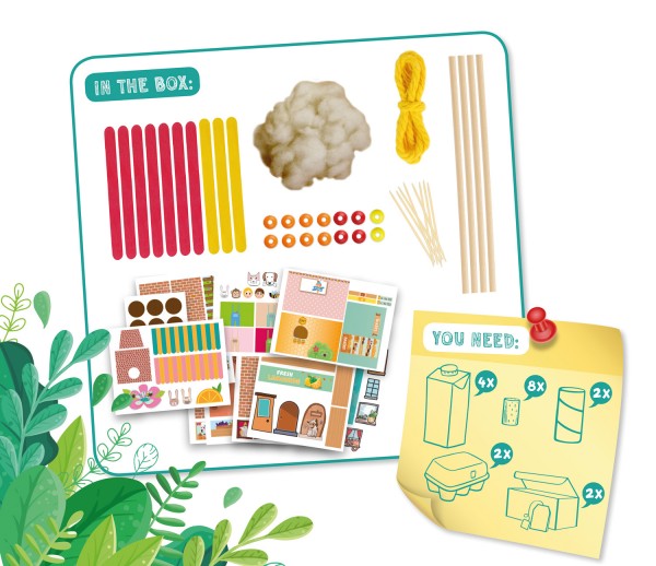 SET DIY UPCYCLING VILLAGE CARTE DE POVESTI IN LIMBA GERMANA - LENA (LE42830)