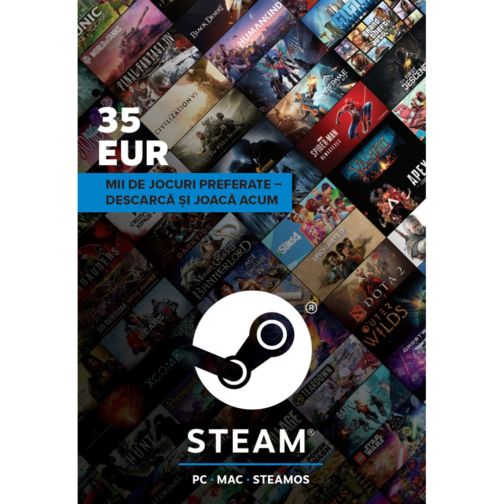 STEAM GIFT CARD 35 EUR - PC - STEAM - MULTILANGUAGE - EU