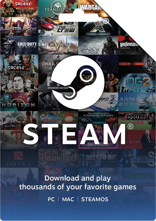 STEAM GIFT CARD 125 USD (FOR USD CURRENCY ONLY) - PC - STEAM - MULTILANGUAGE - WORLDWIDE