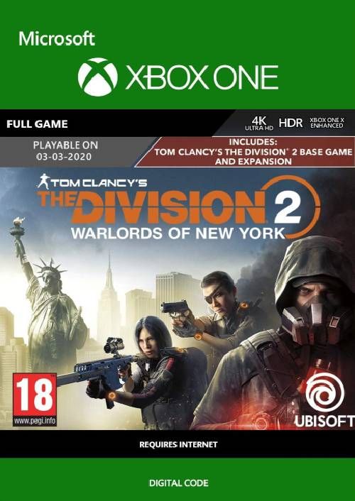 TOM CLANCY'S THE DIVISION 2 WARLORDS OF NEW YORK EDITION - XBOX LIVE - XBOX ONE - MULTILANGUAGE - WORLDWIDE