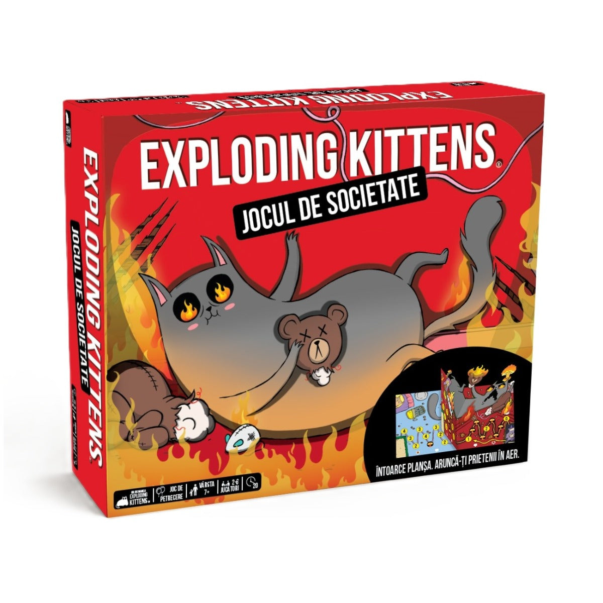 EXPLODING KITTENS - JOCUL DE SOCIETATE, LIMBA ROMANA - ASMODEE (EKIBG01RO)
