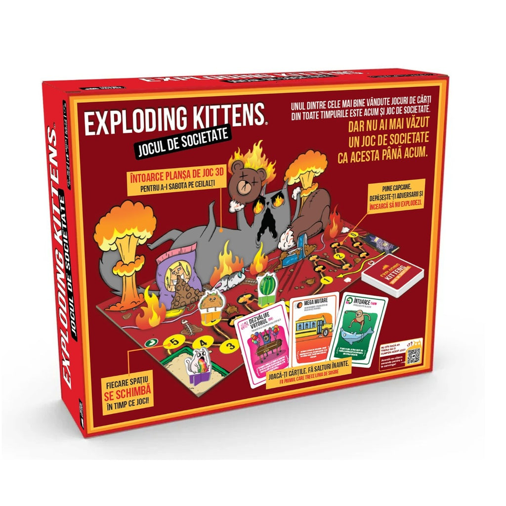 EXPLODING KITTENS - JOCUL DE SOCIETATE, LIMBA ROMANA - ASMODEE (EKIBG01RO)