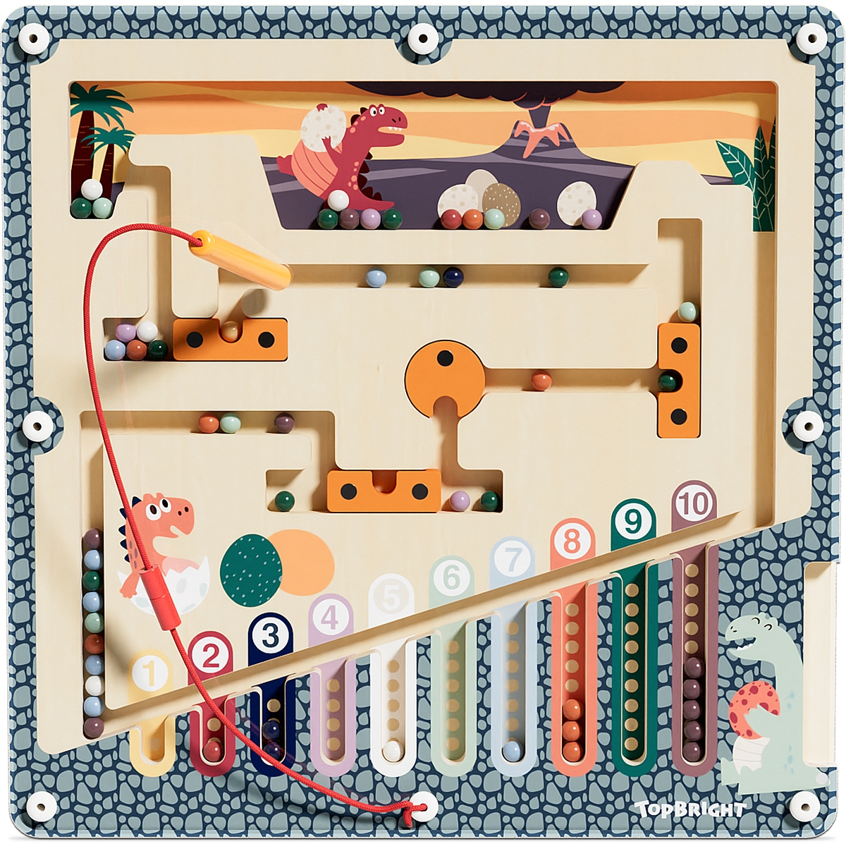 PUZZLE LABIRINT - CURSA DINOZAURULUI - TOPBRIGHT (1211412023de0001)