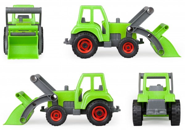 BLACK AND GREEN WOODEN TOY TRACTOR - LENA (LE04213)