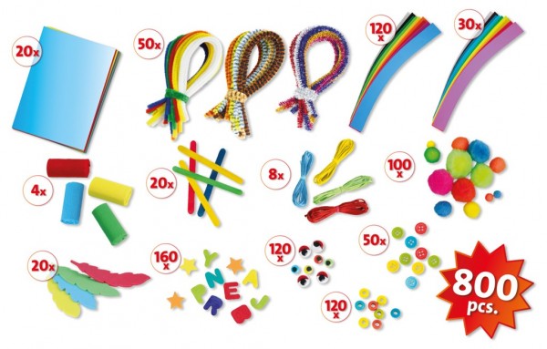 JUMBO HANDMADE CREATION KIT WITH 800 ACCESSORIES INCLUDED - LENA (LE42629)