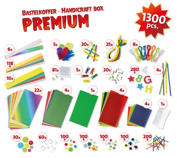 PREMIUM HANDMADE CREATION KIT WITH 1300 ACCESSORIES INCLUDED - LENA (LE42663)