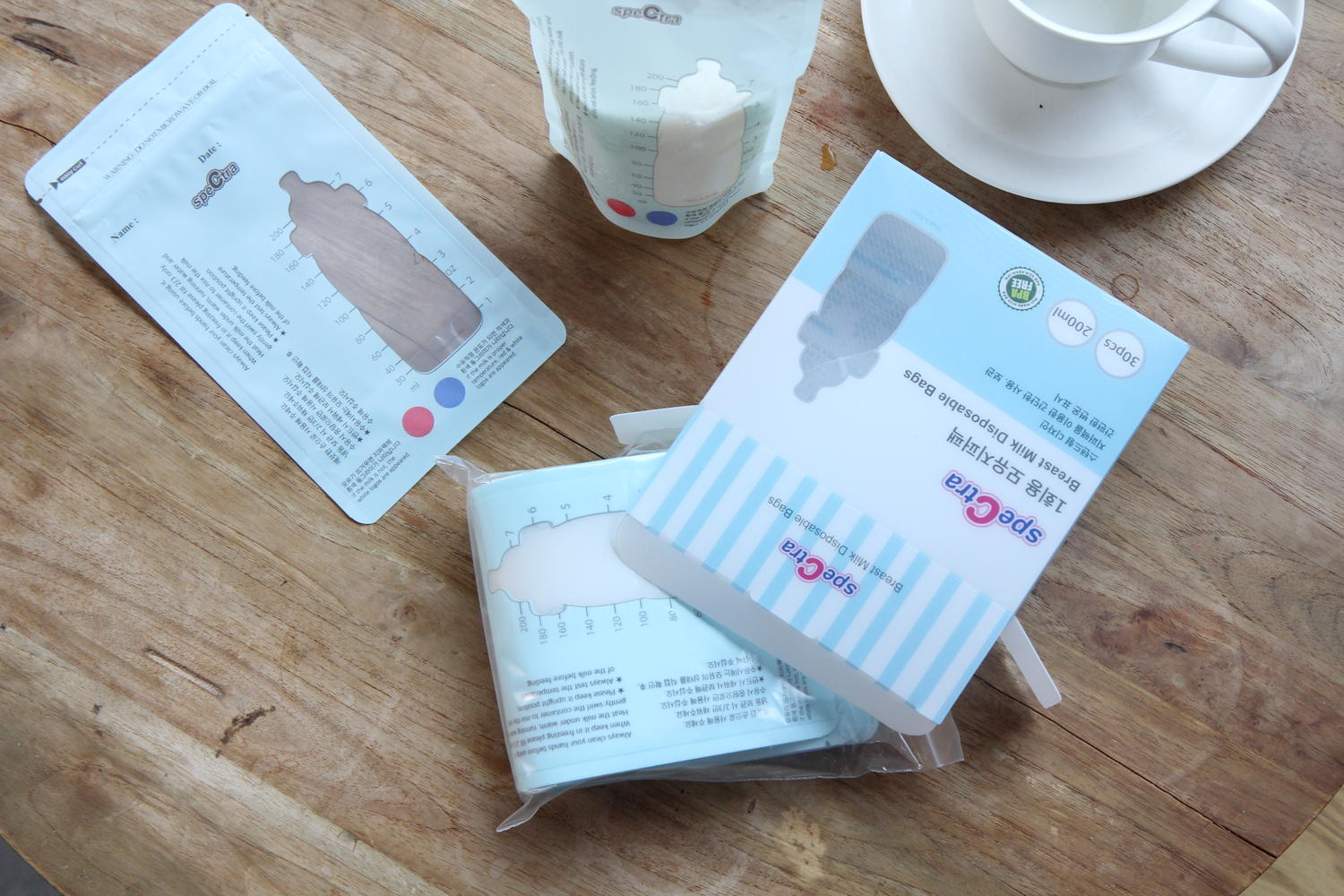 PUNGI STOCARE LAPTE MATERN CU FERMOAR (30 BUC.) - SPECTRA (ROAC010) - Libelula Vesela - Puericultura