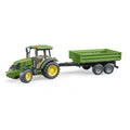 TRACTOR JOHN DEERE 5115M CU REMORCA BASCULABILA - BRUDER (02108) - Libelula Vesela - Jucarii