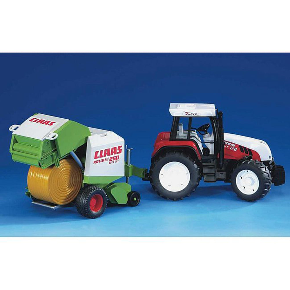 PRESA DE BALOTAT PAIE CLAAS ROLLANT 250 - BRUDER (BR02121) - Libelula Vesela - Jucarii