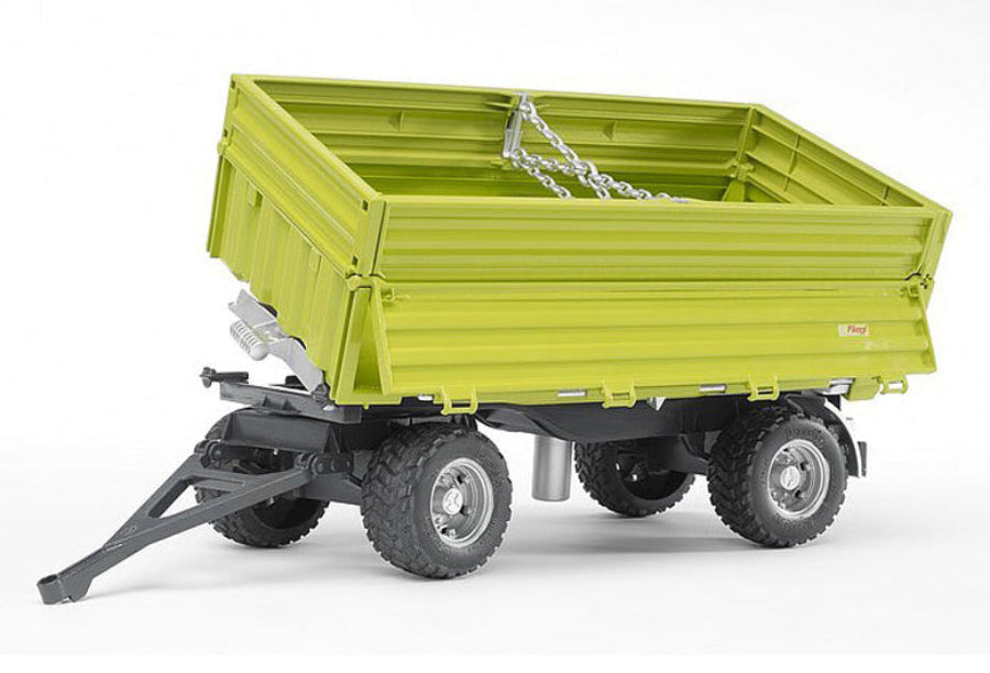 REMORCA BASCULABILA FLIEGL CU TREI CAI SI PARTEA DE SUS DETASABILA - BRUDER (BR02203) - Libelula Vesela - Jucarii