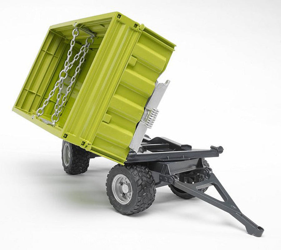 REMORCA BASCULABILA FLIEGL CU TREI CAI SI PARTEA DE SUS DETASABILA - BRUDER (BR02203) - Libelula Vesela - Jucarii