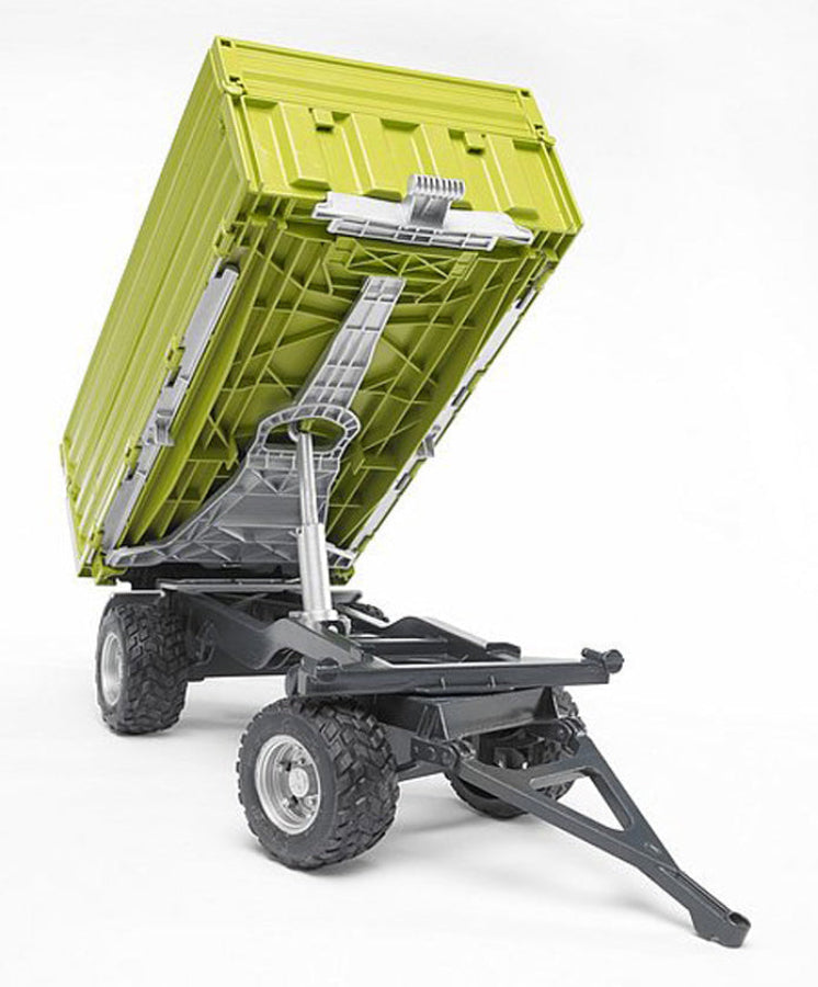 REMORCA BASCULABILA FLIEGL CU TREI CAI SI PARTEA DE SUS DETASABILA - BRUDER (BR02203) - Libelula Vesela - Jucarii