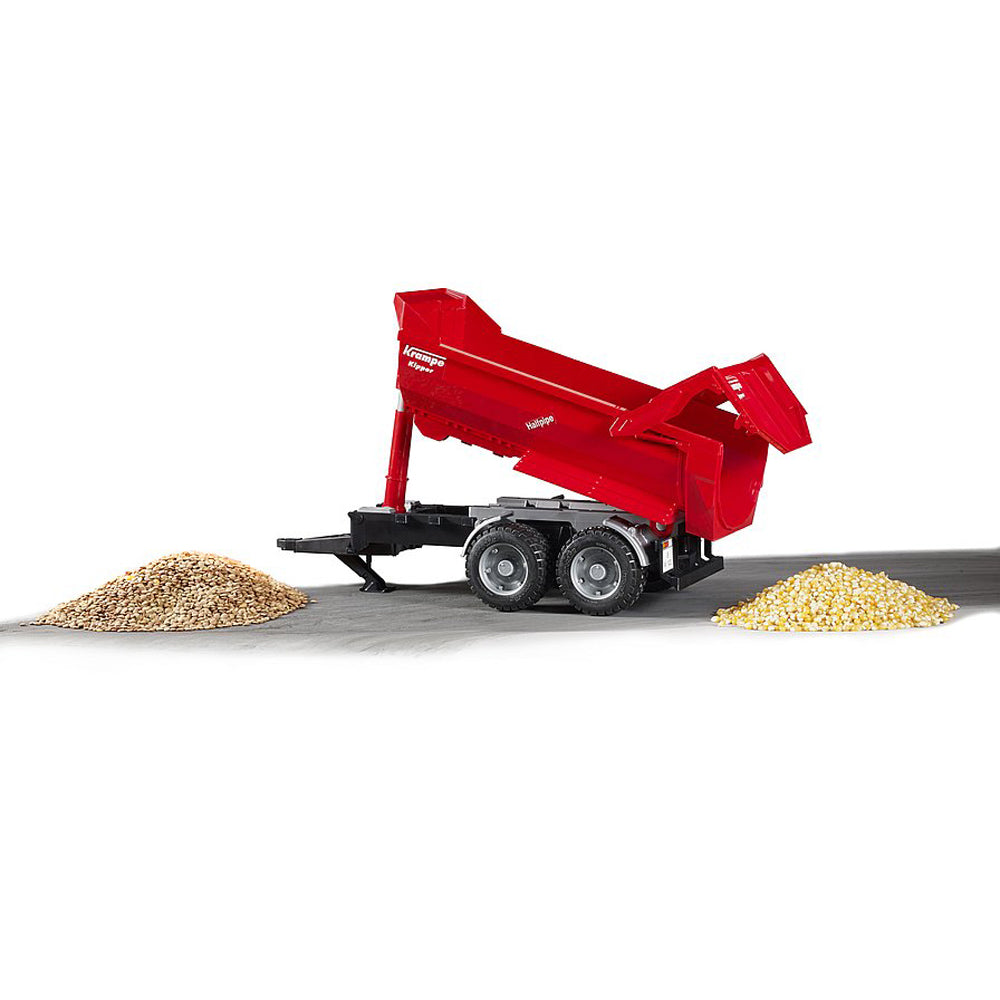 REMORCA BASCULABILA KRAMPE TANDEM-HALFPIPE - BRUDER (02225) - Libelula Vesela - Jucarii