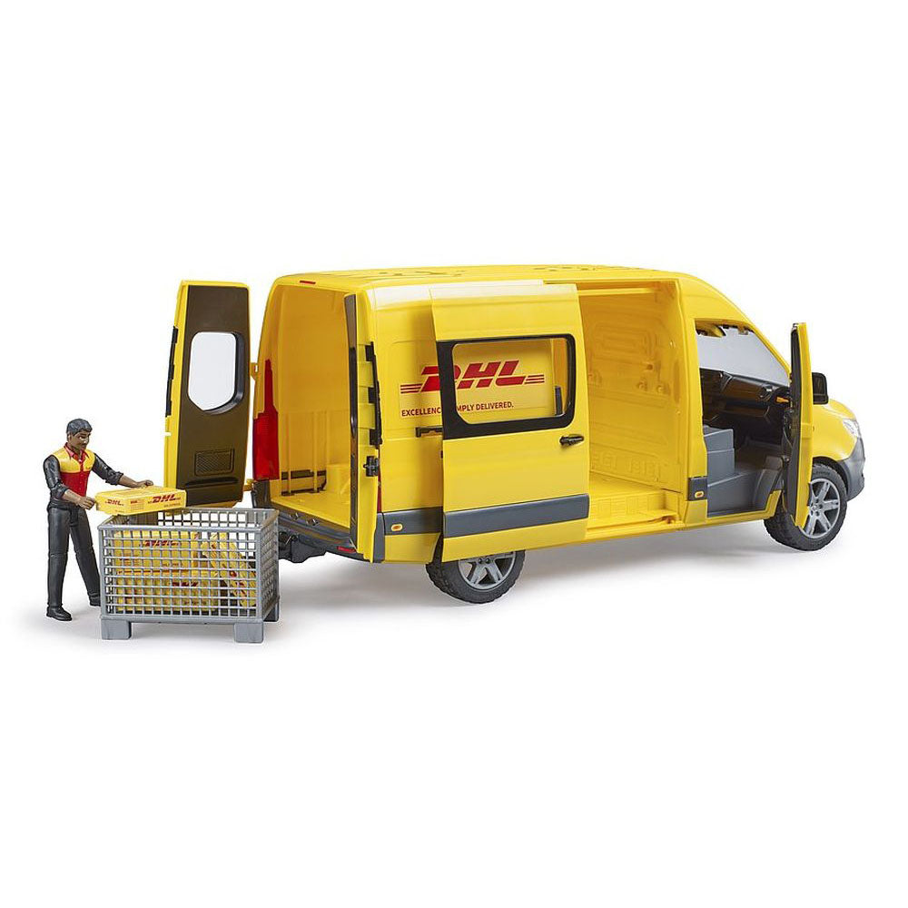 BRUDER - SPRINTER DHL MERCEDES BENZ CU SOFER - BRUDER (BR02671) - Libelula Vesela - Jucarii