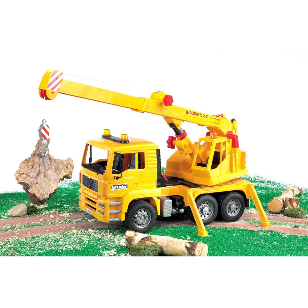 CAMION MAN TGA CU MACARA - BRUDER (02754) - Libelula Vesela - Jucarii