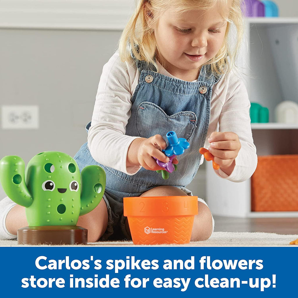 JOC DE POTRIVIRE CU NUMERE - CACTUSUL CARLOS - LEARNING RESOURCES (LER9125) - Libelula Vesela - Jucarii
