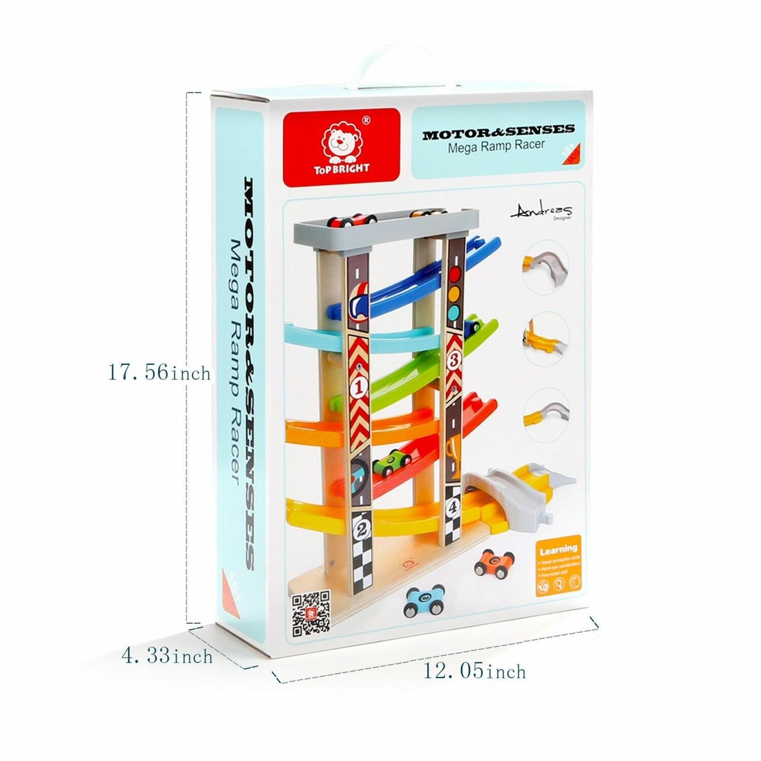 MEGA RAMPA CU MASINUTE DE CURSE - TOPBRIGHT (120334) - Libelula Vesela - Jucarii