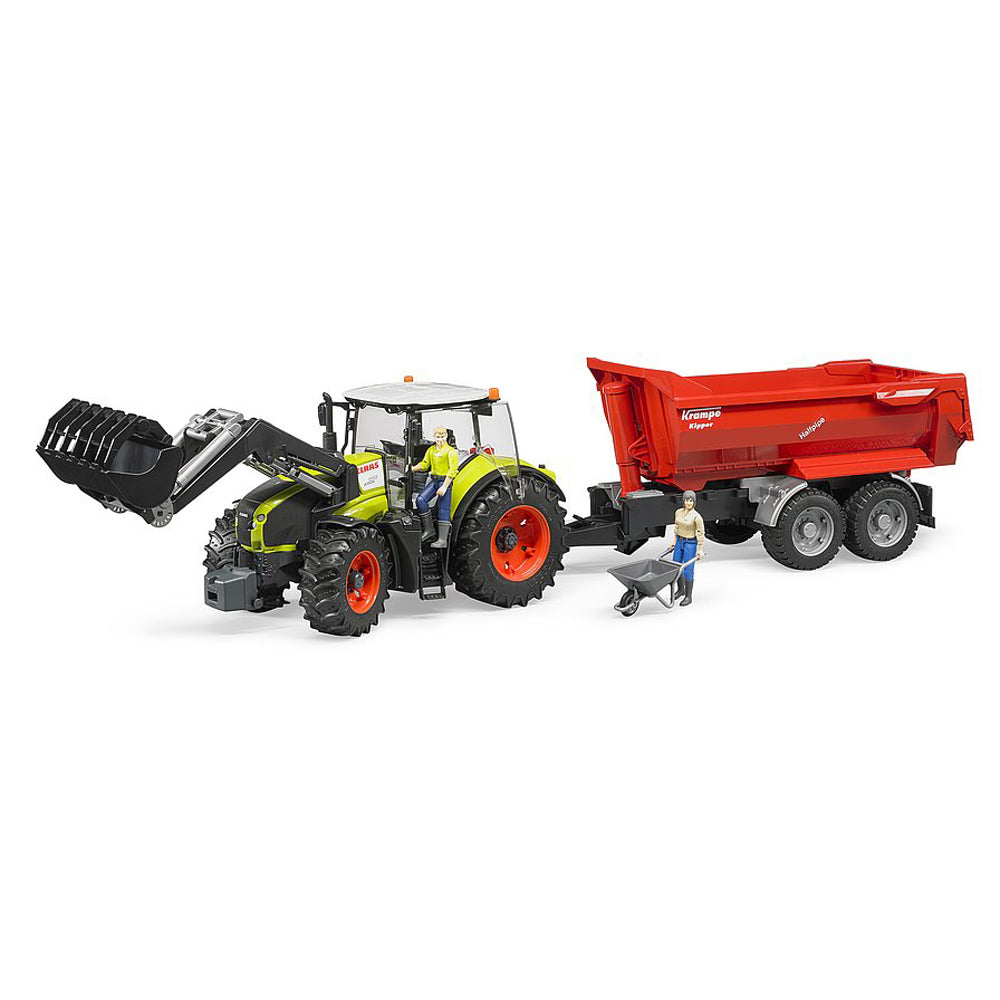 TRACTOR CLAAS AXION 950 CU INCARCATOR FRONTAL - BRUDER (03013) - Libelula Vesela - Jucarii
