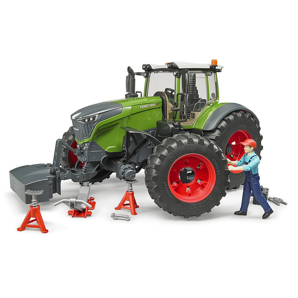 TRACTOR FENDT 1050 VARIO CU MECANIC SI ECHIPAMENT - BRUDER (04041) - Libelula Vesela - Jucarii