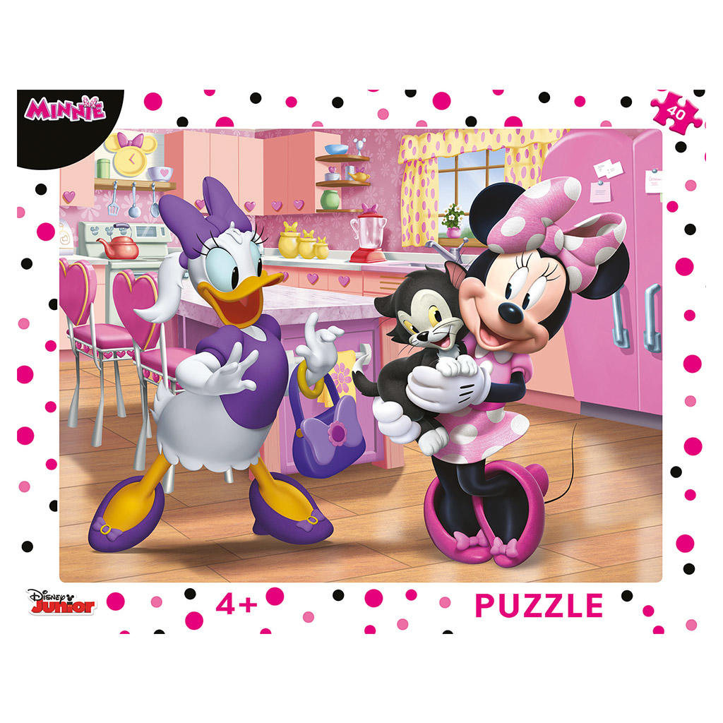PUZZLE CU RAMA - MINNIE (40 PIESE) - DINO TOYS (322196) - Libelula Vesela - Jucarii