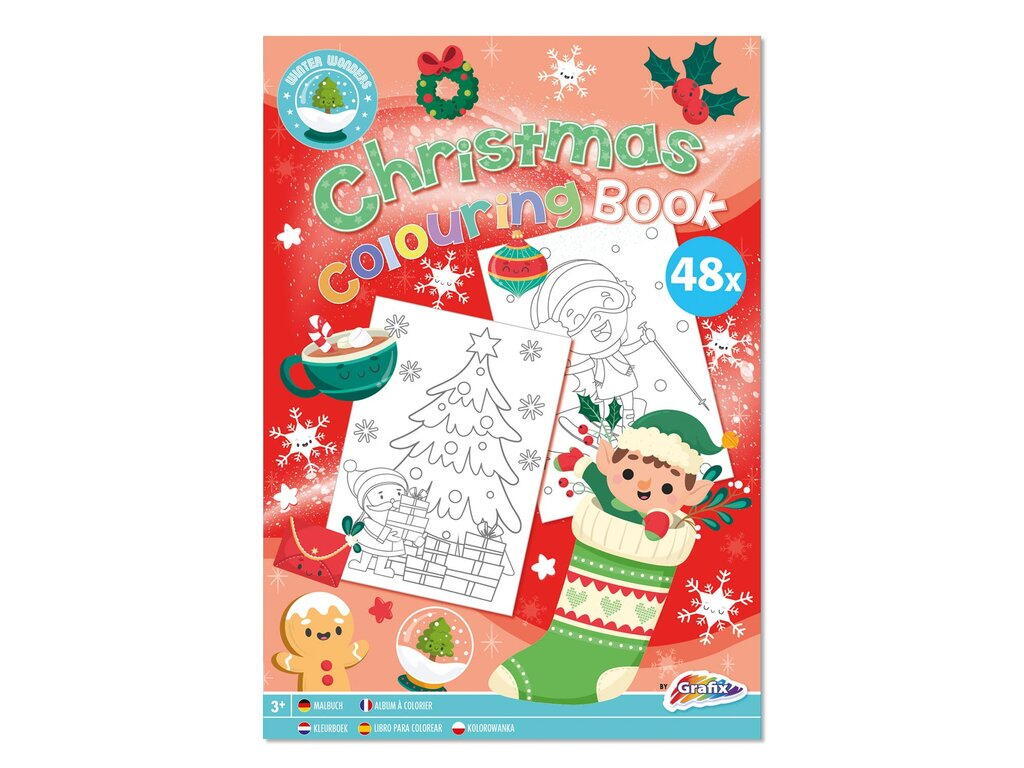 CARTE DE COLORAT - MAGIA CRACIUNULUI - GRAFIX (800006) - Libelula Vesela - Jucarii