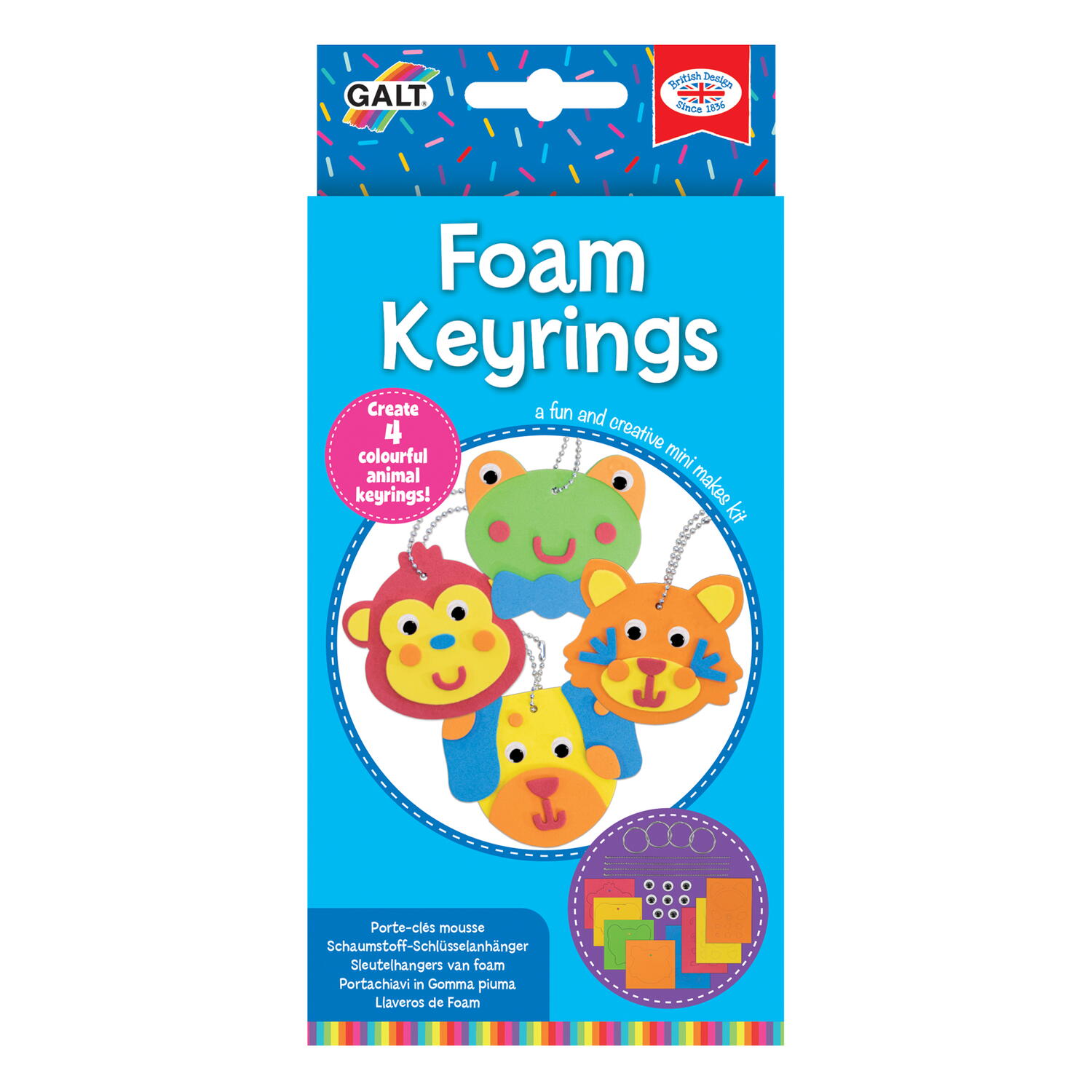 CREEAZA BRELOCURI DIN SPUMA - GALT (1005491) - Libelula Vesela - Jucarii