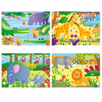 SET 4 PUZZLE-URI JUNGLA (12, 16, 20, 24 PIESE) - GALT (1005071) - Libelula Vesela - Jucarii